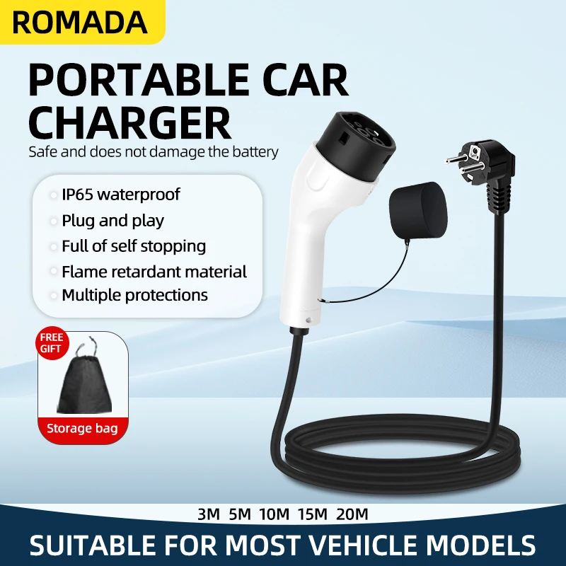 Carregador Portátil ROMADA 3.5 - Ev Charger Adapter avaliação e preço