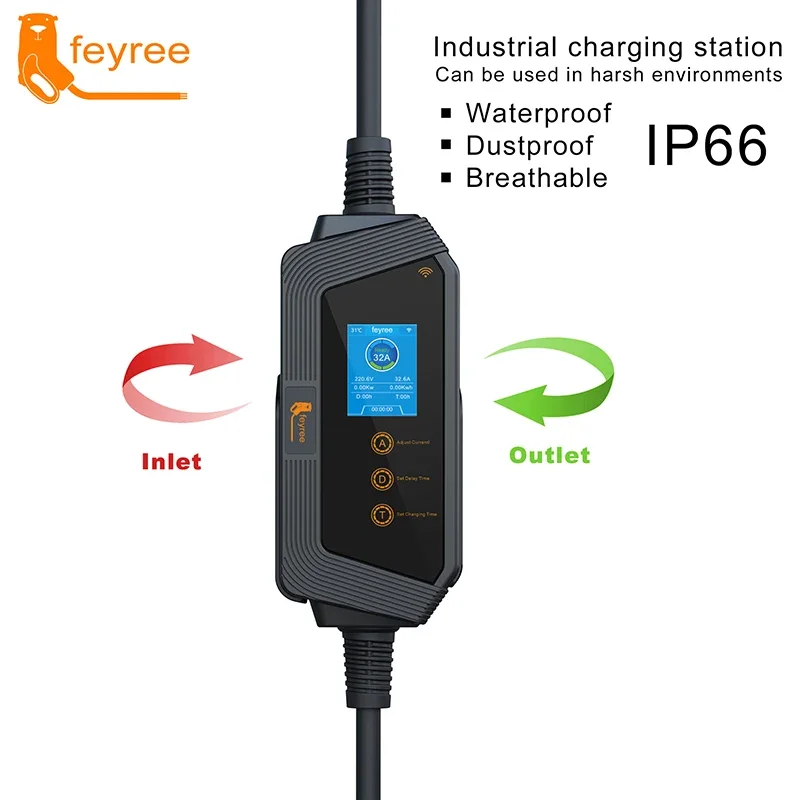 Carregador Portátil Feyree Tip - Portable Ev Charger avaliação e preço